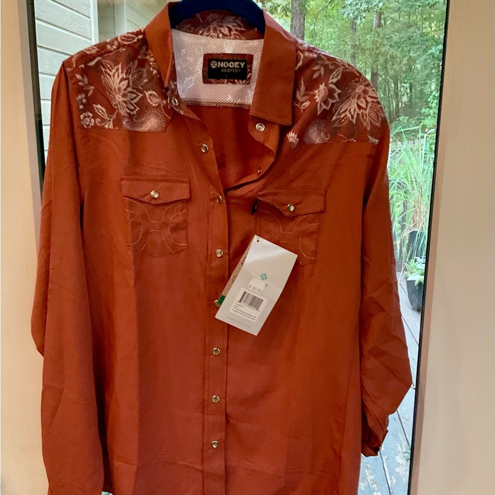 New Hooey Rust Western Shirt